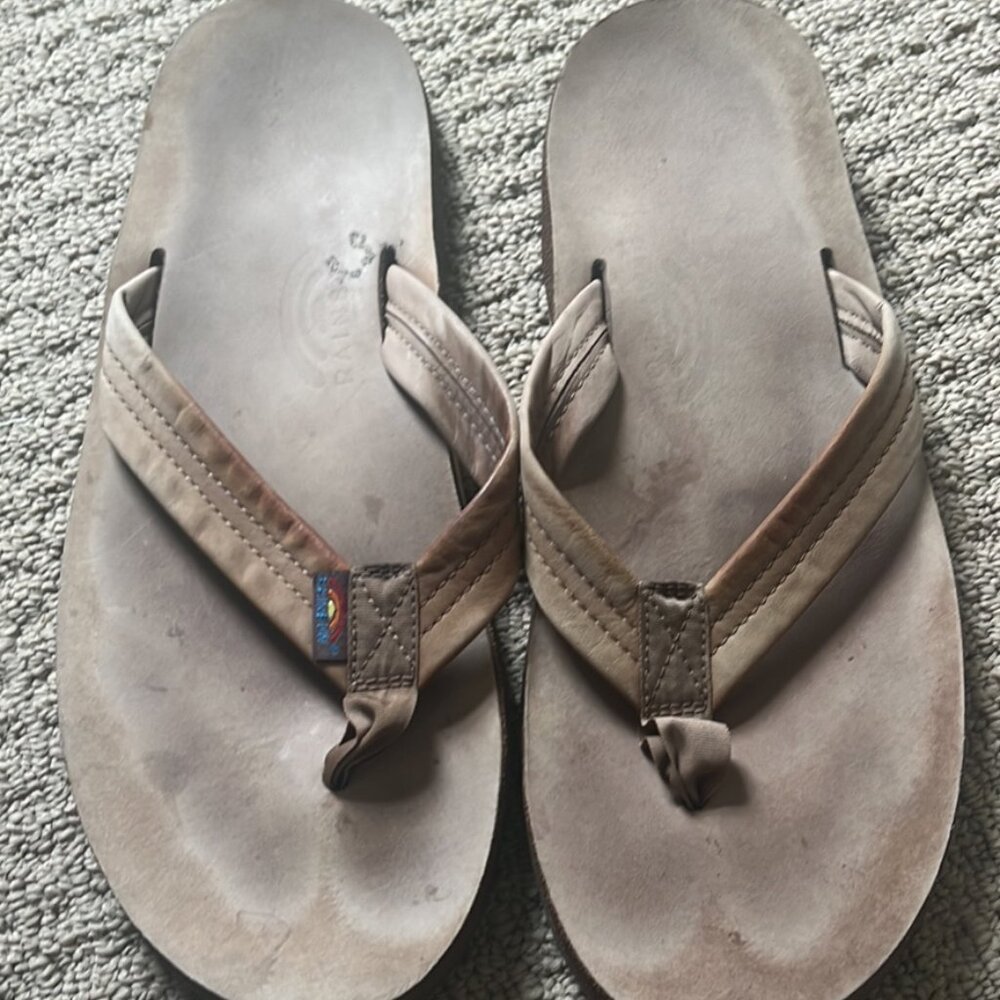 Men's Rainbow Flip Flops